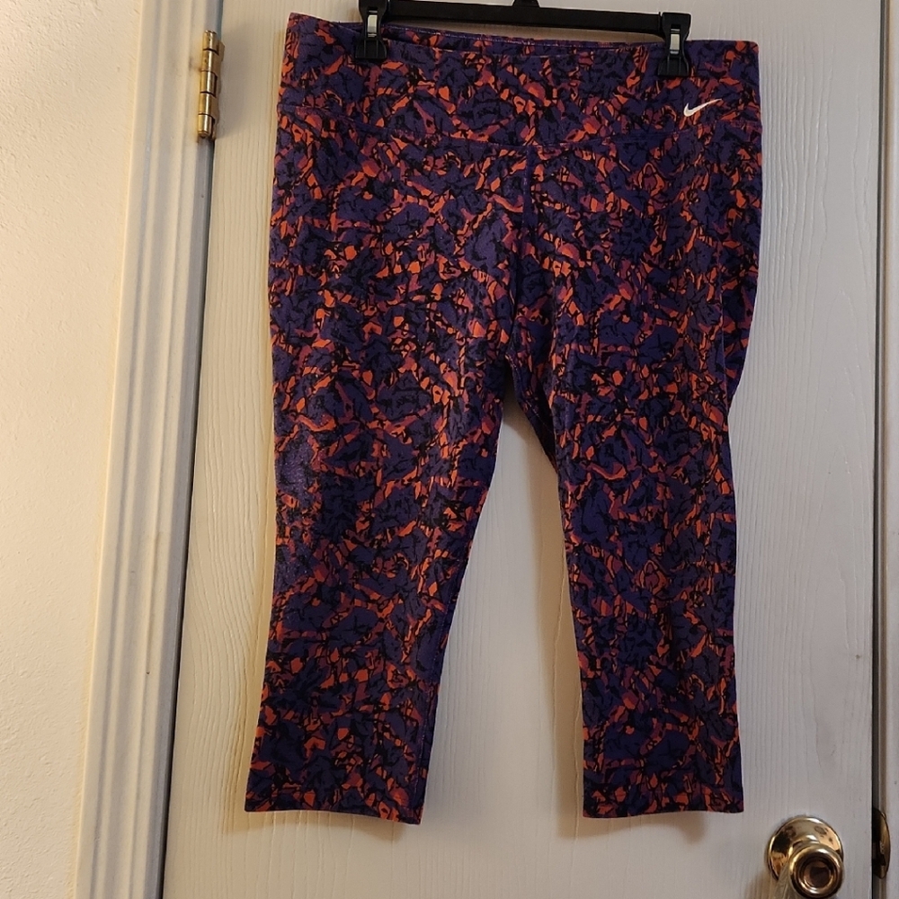 Nike Dri-FIT Purple and Orange Leggings